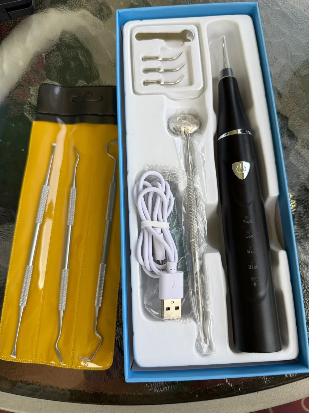 Dog Dental Cleaner Kit Electric Plaque Remover - Black